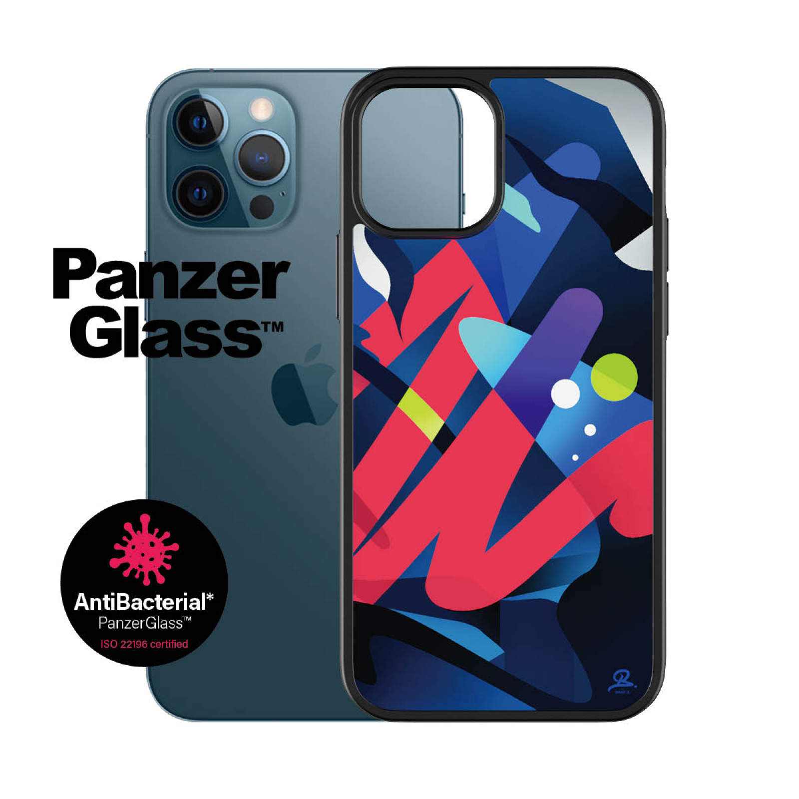 Гръб PanzerGlass Artist Edition ClearCase за Iphone 12 Pro Max - Цветен