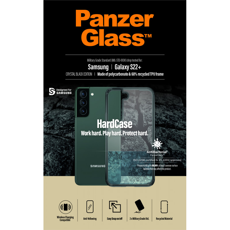 Гръб PanzerGlass за Samsung S22 Plus, Hard Case, Smokey black