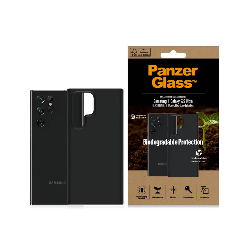 Гръб PanzerGlass за Samsung S22 Ultra, Biodegradab...