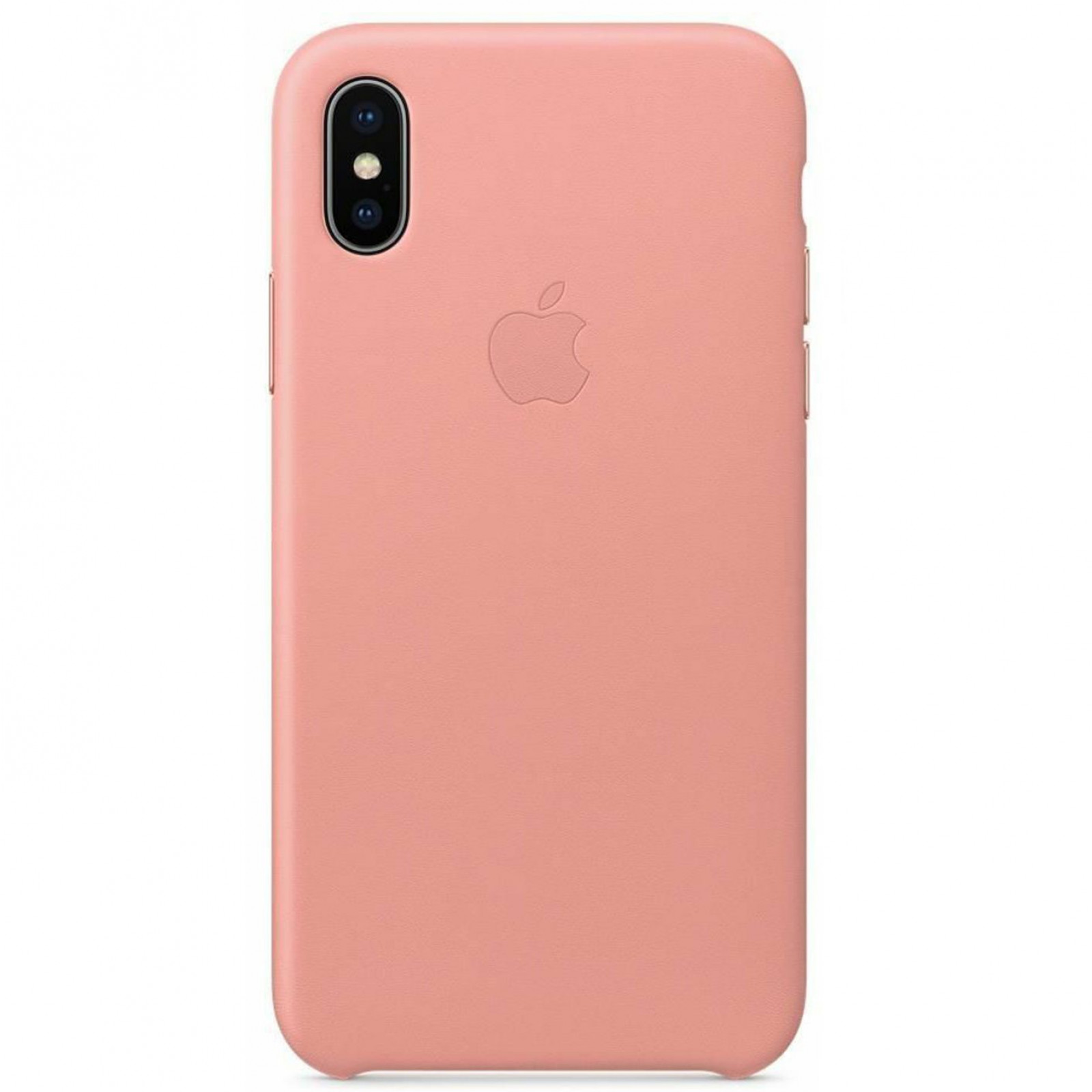 Оригинален гръб Apple Leather Cover за iPhone X/XS - Pink Sand, MRGH2ZM/A