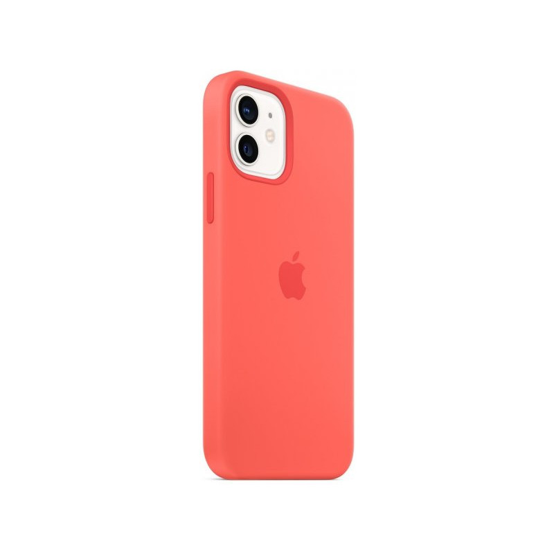 Оригинален гръб Apple Silicone Magsafe Cover за iPhone 12/12 Pro - Pink Citrus, MHL03ZM/A