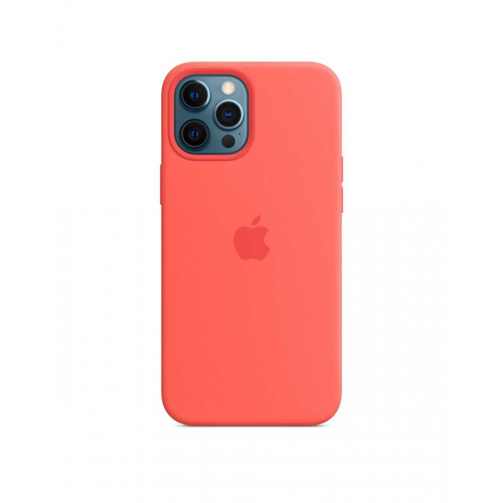Оригинален гръб Apple Silicone Magsafe Cover за iPhone 12 Pro Max - Pink Citrus, MHL93ZM/A