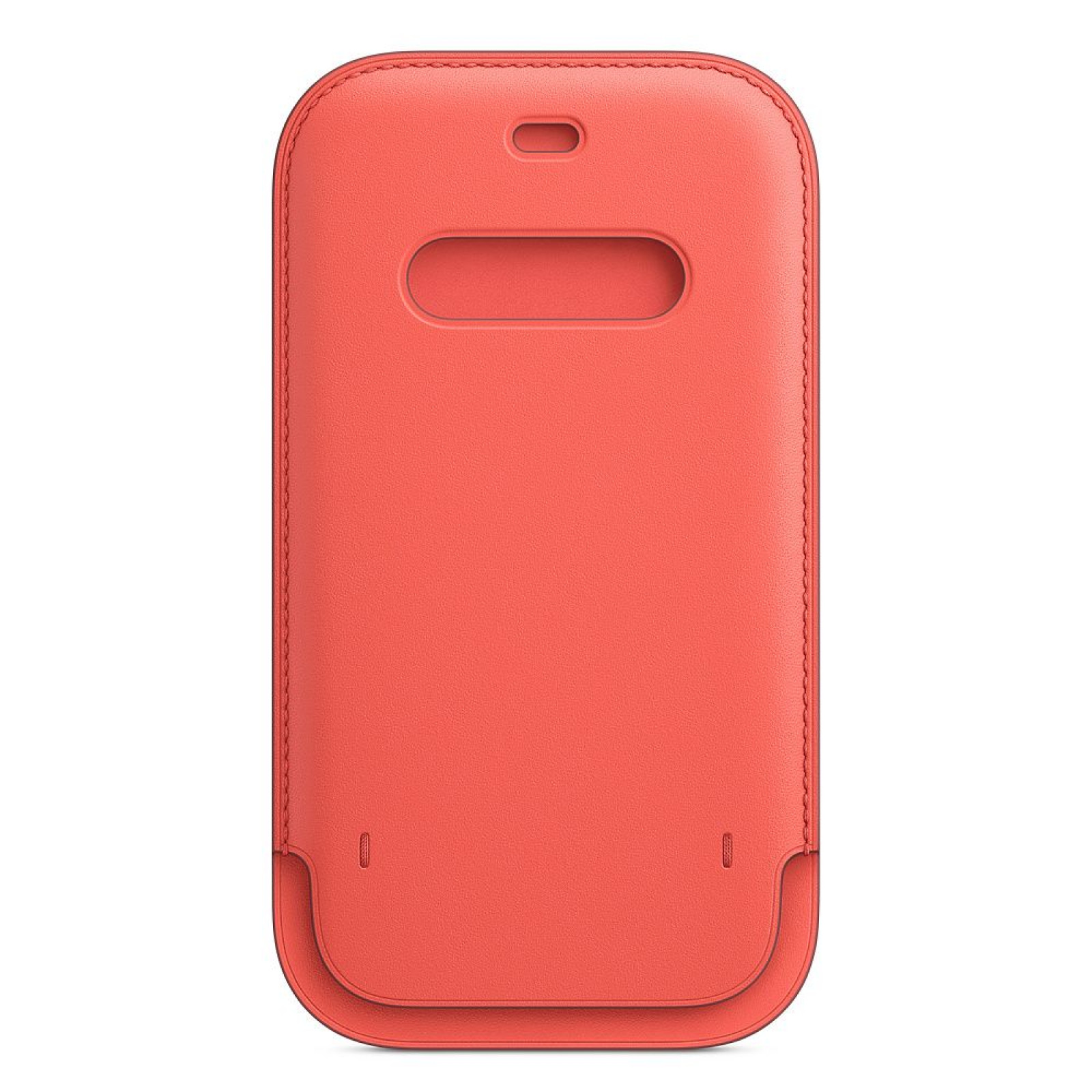 Оригинален гръб Apple Leather Sleeve MagSafe Cover за iPhone 12/12 Pro - Розов, MHYA3ZM/A