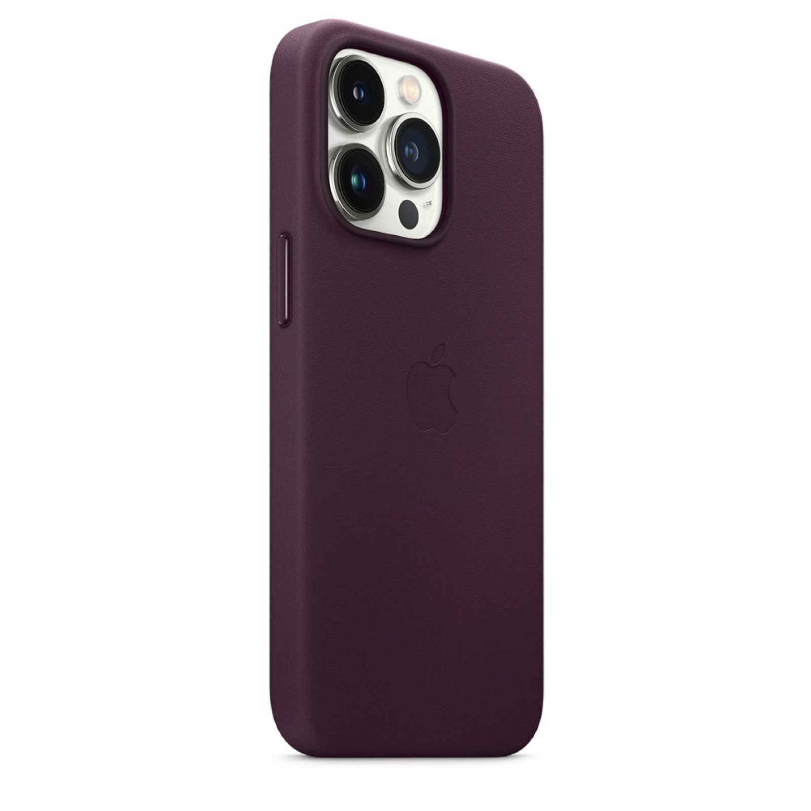 Оригинален Гръб Apple Leather Case with MagSafe за iPhone 13 Pro - Тъмно лилав, MM1A3ZM/A