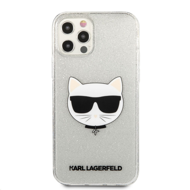 Гръб Karl Lagerfeld Choupette Head Glitter Case за...