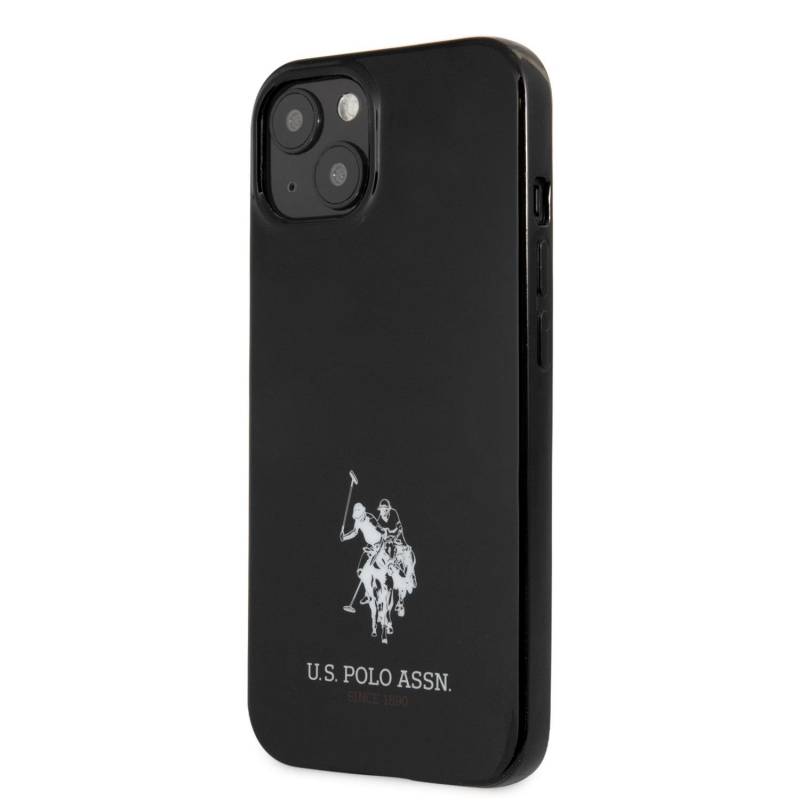 Гръб U.S. Polo TPU Horses Logo Hard Case for iPhone 13 Pro - Черен