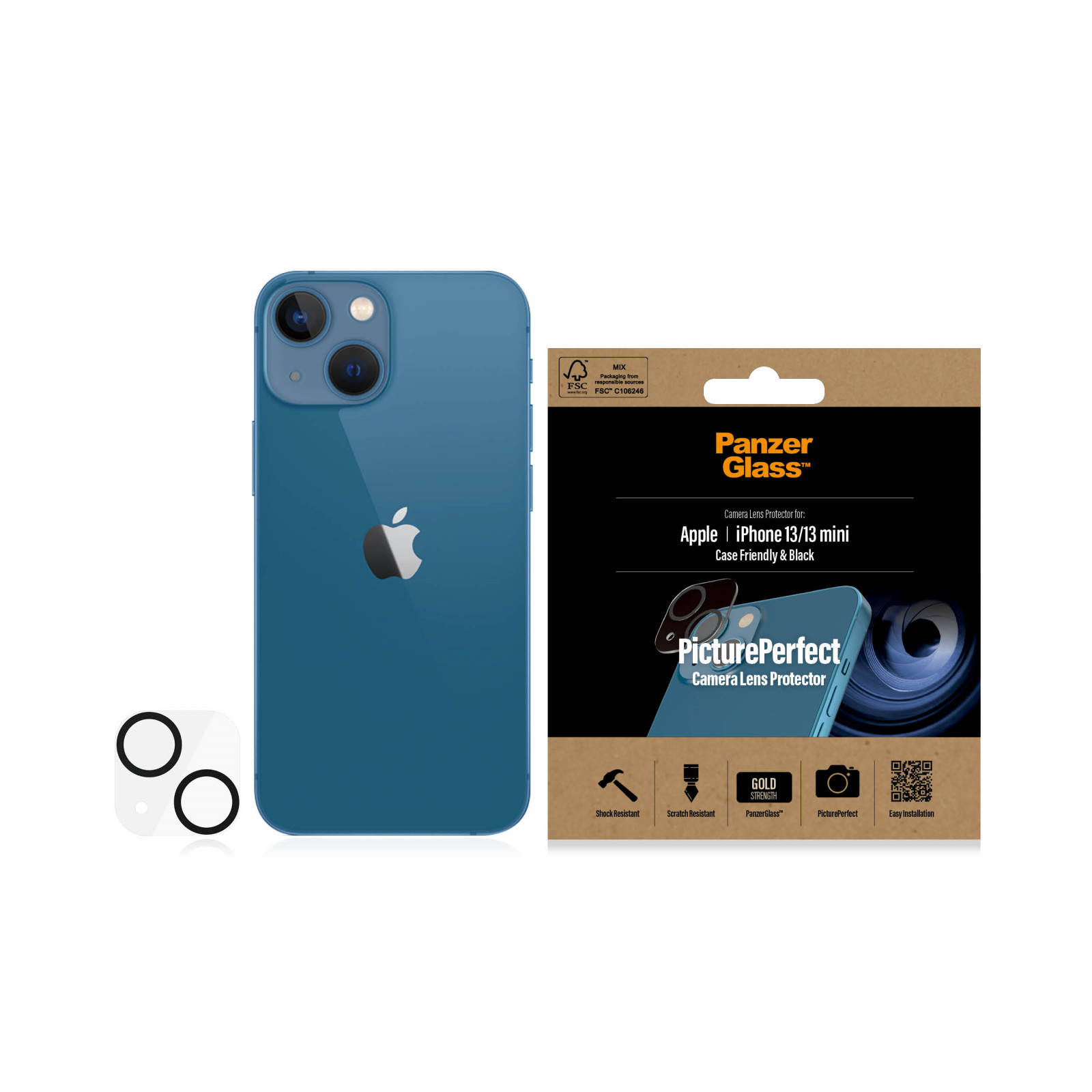 Стъклен протектор за камера PanzerGlass за Iphone 13, 13 mini