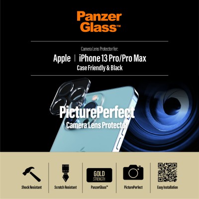 Стъклен протектор за камера PanzerGlass за iPhone 13 Pro, 13 Pro max