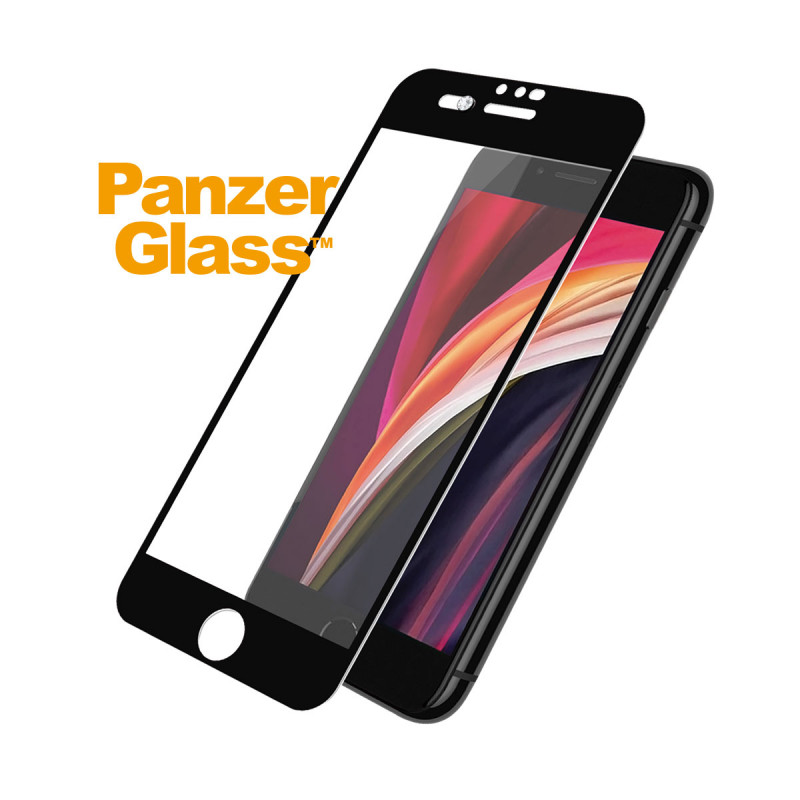 Стъклен протектор PanzerGlass за Apple Iphone 7/8/SE2020/SE2022/6/6s/CaseFriendly, CamSlider, Privacy, Swarovski - Черно