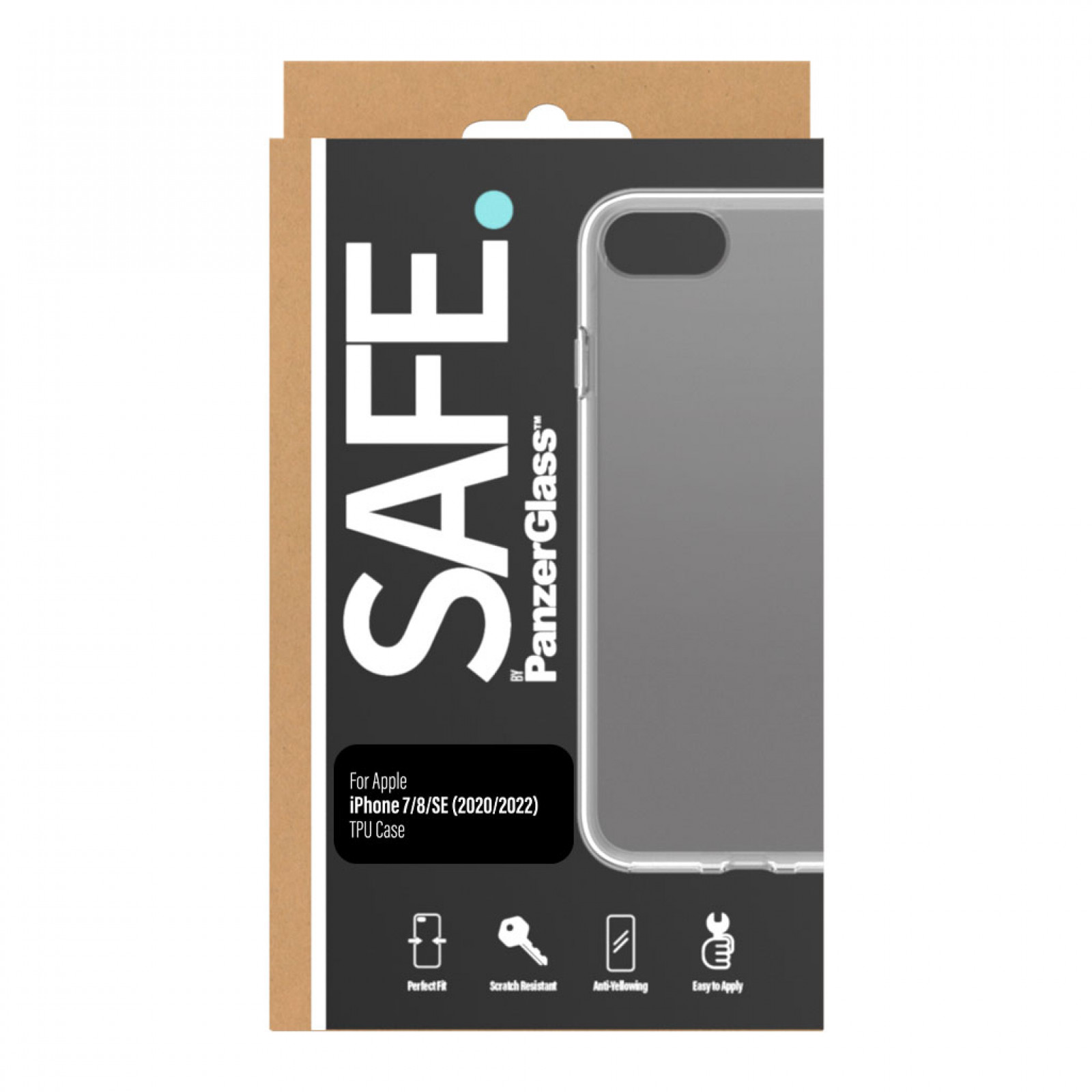 Гръб Safe Case за Iphone 7/8/SE 2020/2022 - Прозрачен