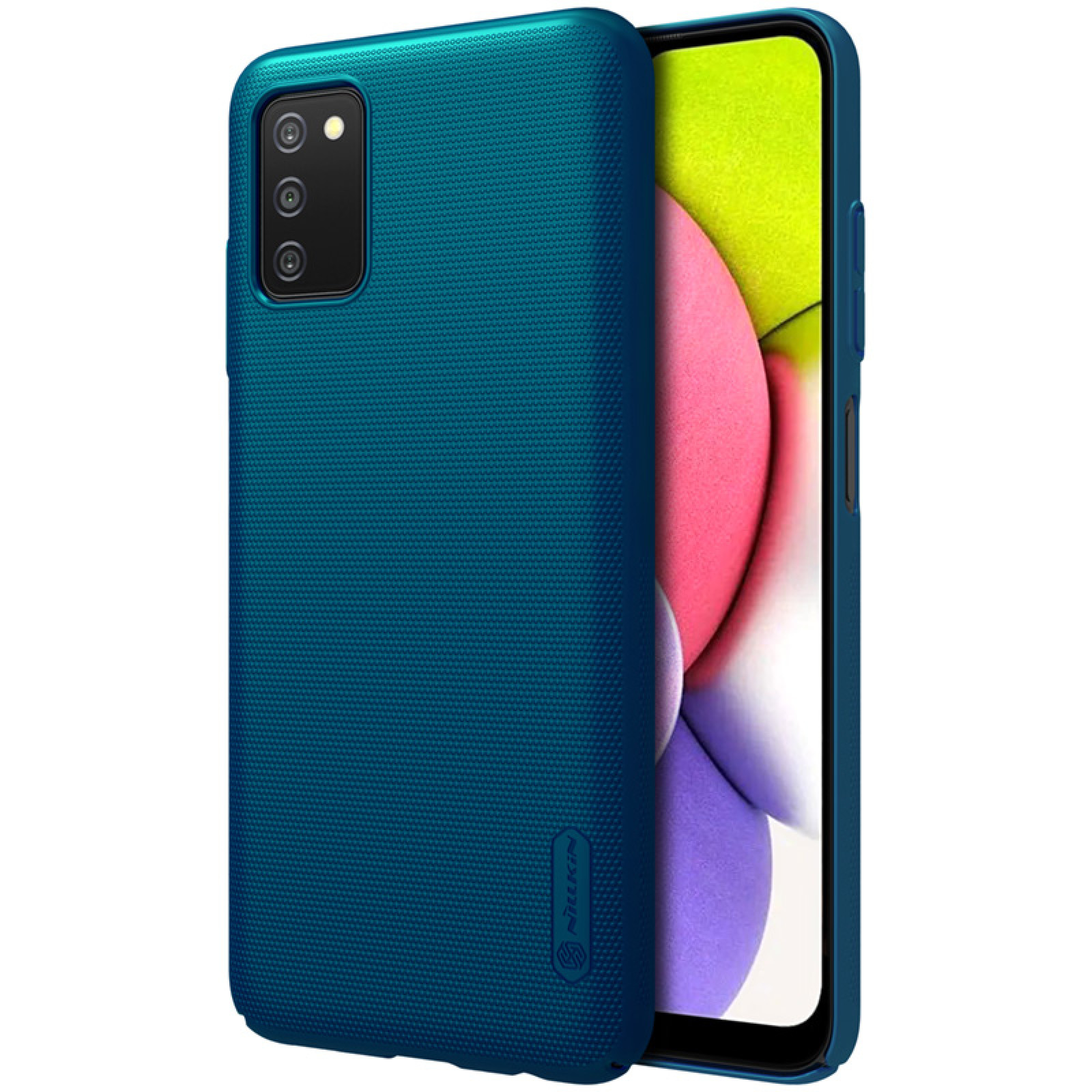 Гръб Nillkin Super Frosted Back Cover за Samsung Galaxy A03s Peacock - Син