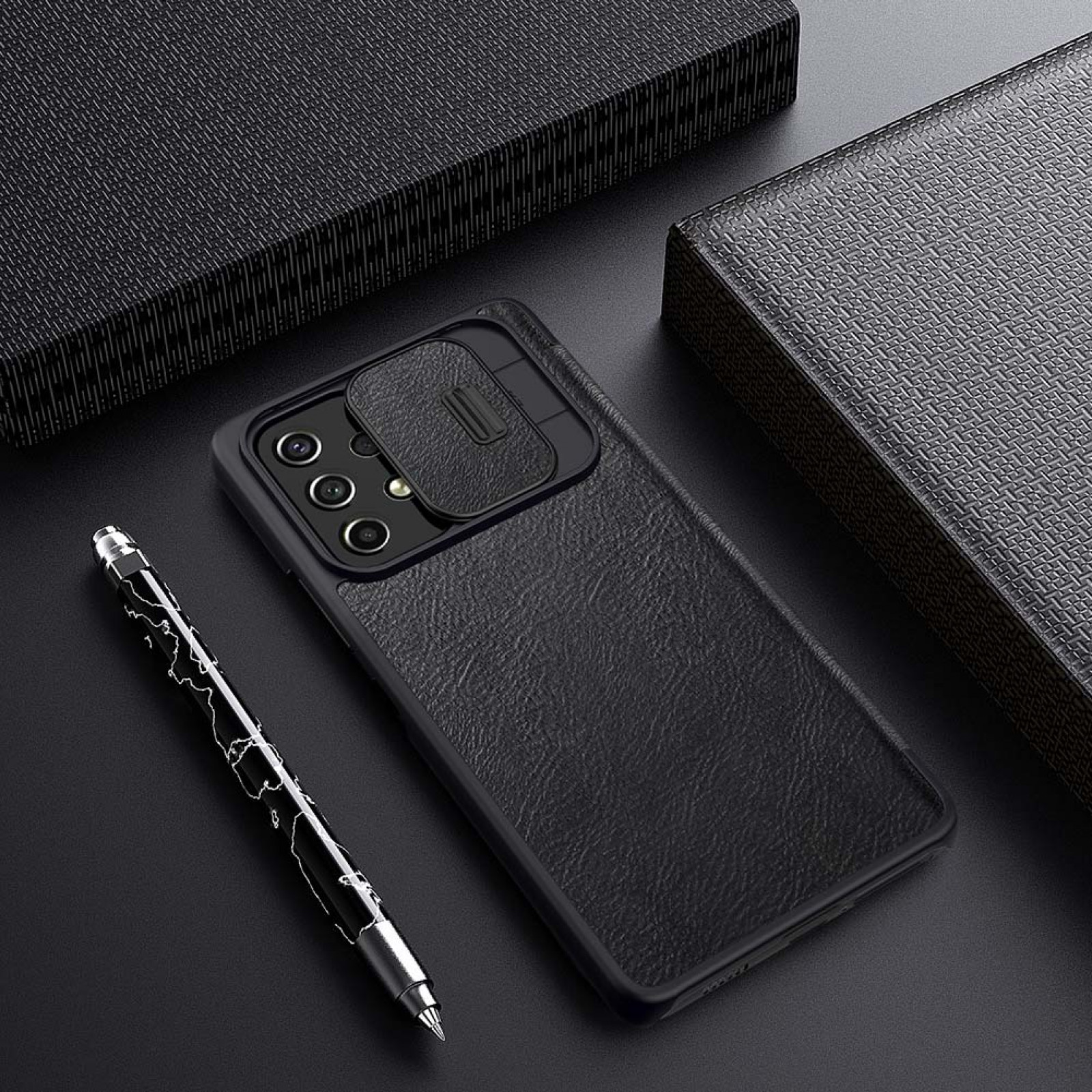 Калъф Nillkin Qin Pro за Samsung Galaxy A53 5G - Черен