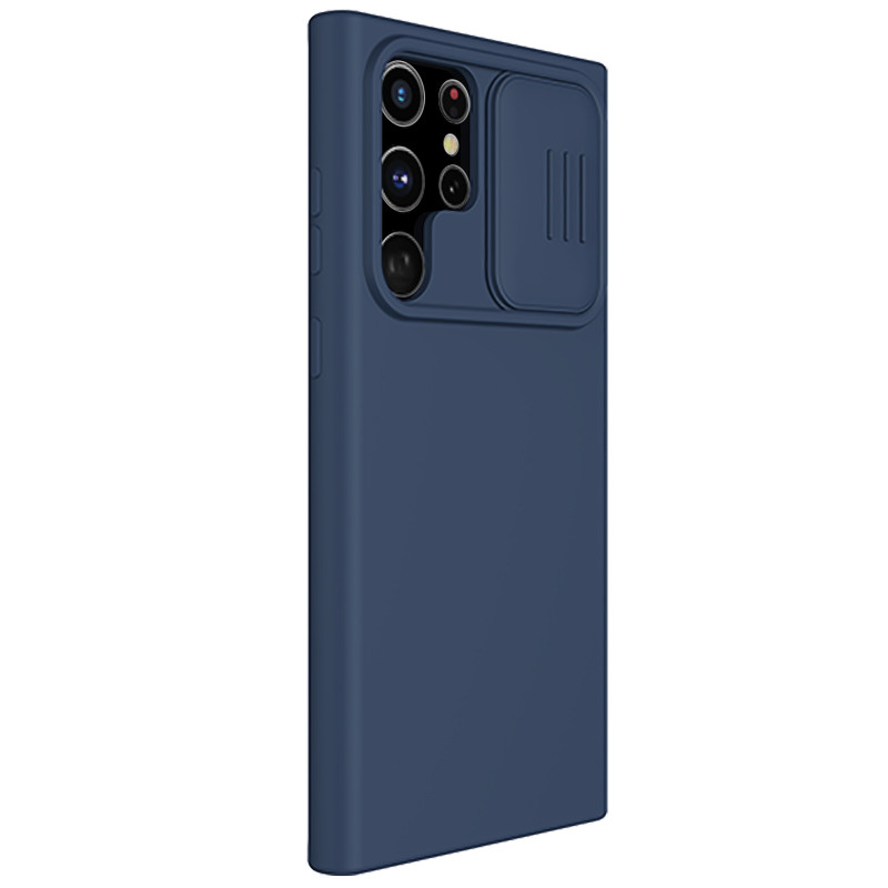 Гръб Nillkin CamShield Silky Silicone Case за Samsung Galaxy S22 Ultra - Син
