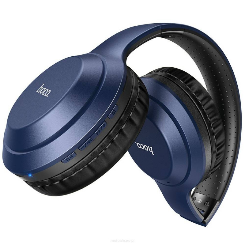 Bluetooth слушалки  HOCO W30 Fun, SinglePoint, On-Ear - Сини