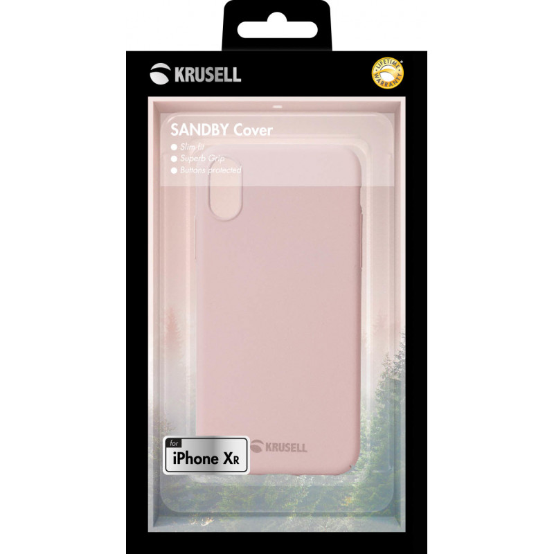 Гръб Krusell Sandby Cover за Apple iPhone XR - Dusty Pink - Калъфи за iPhone | Phoneplay.bg