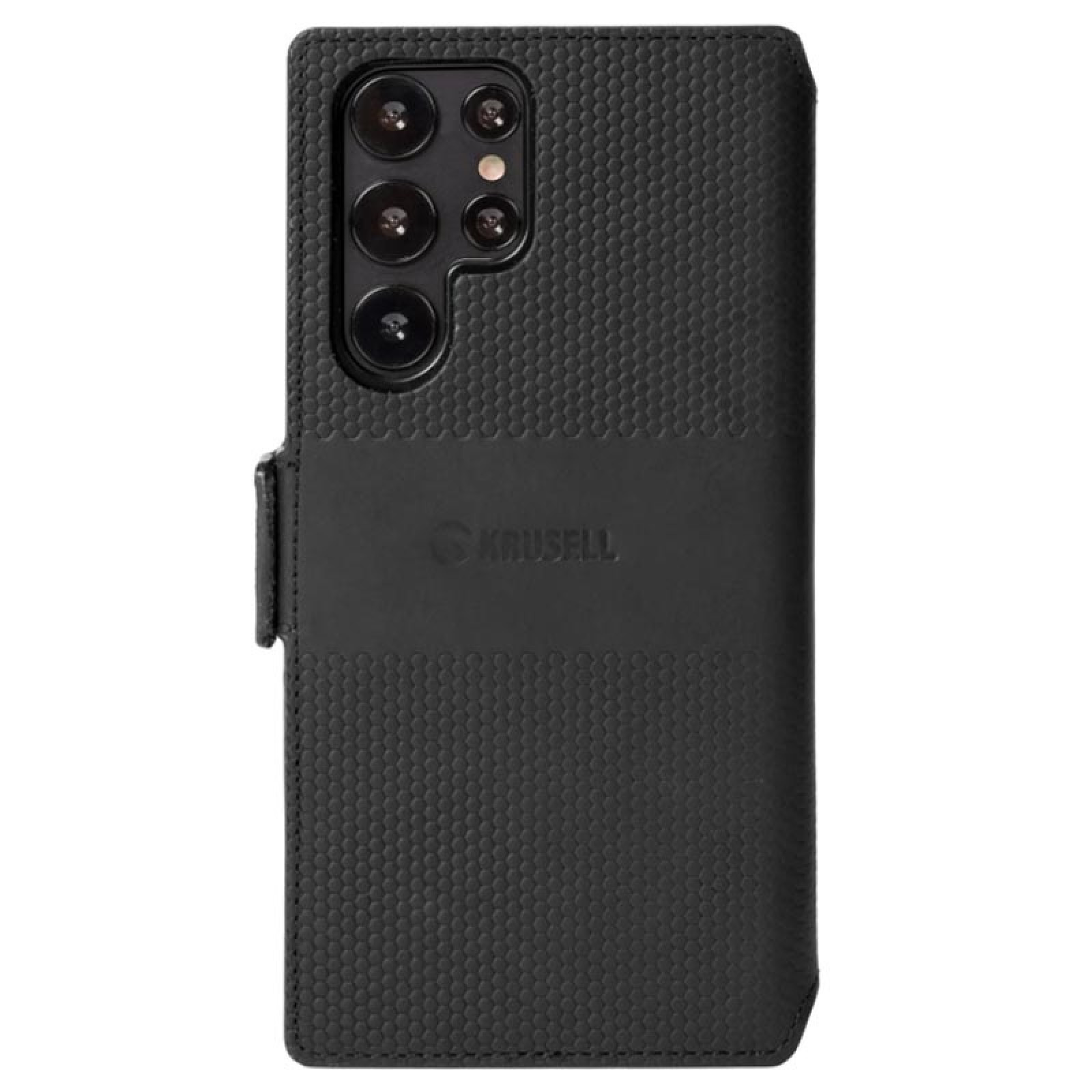 Калъф Krusell Leather Phone Wallet за Samsung Galaxy S22 Ultra - Черен