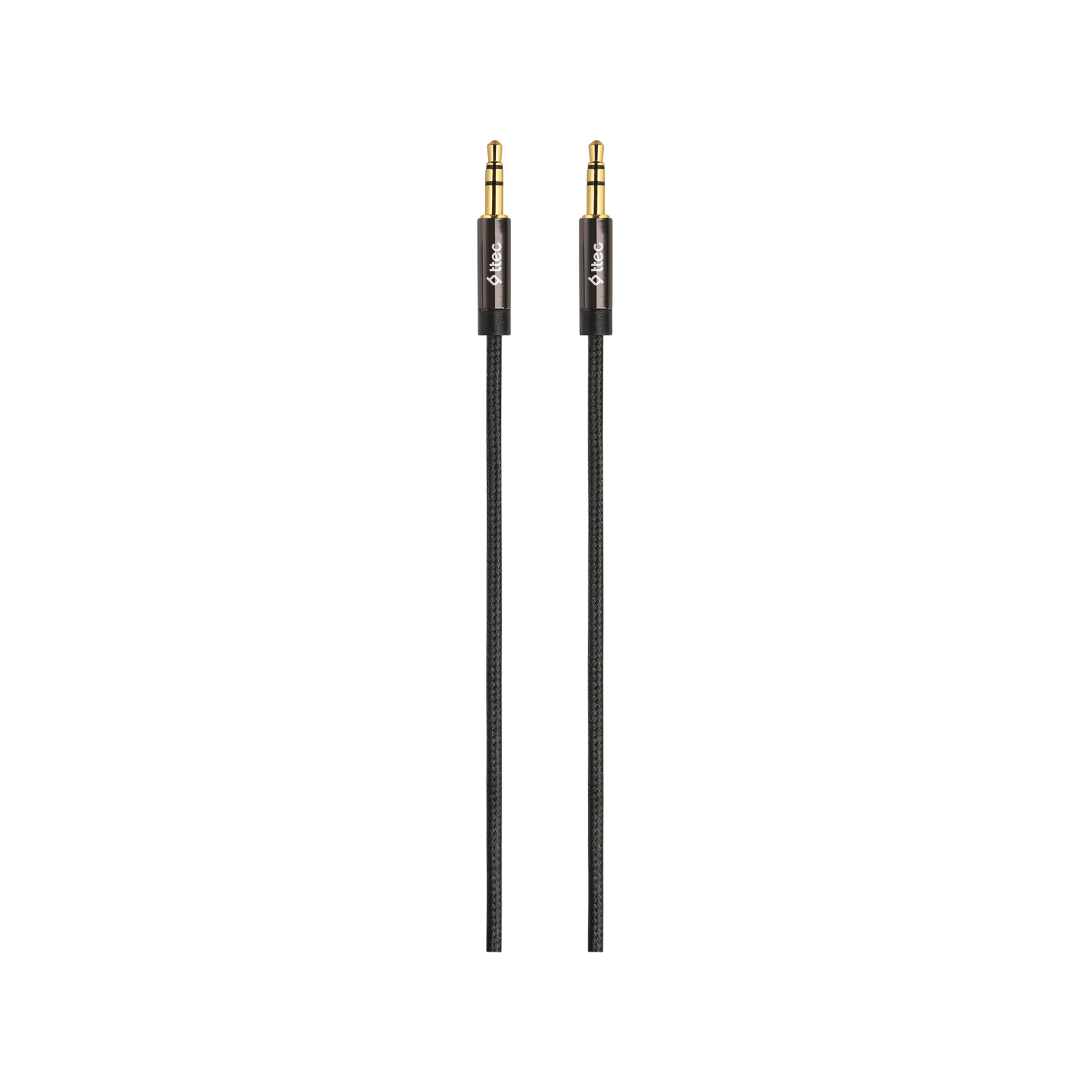 Кабел ttec Stereo Premium Aux Cable 3.5mm, 1 mt, Черен