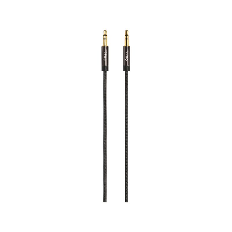 Кабел ttec Stereo Premium Aux Cable 3.5mm, 1 mt, Черен