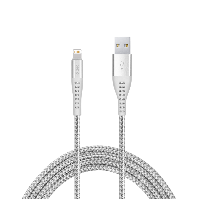 Кабел ttec ExtremeCable Charge / Data Cable , Lightining , 150 cm - Space Grey