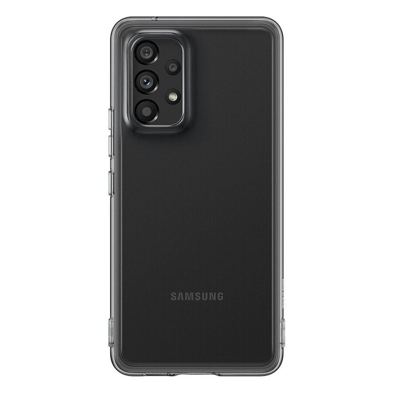 Оригинален Гръб Samsung Soft Clear Cover за Galaxy A53 5G - Черен,  EF-QA536TBE