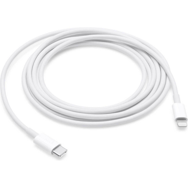 Кабел Apple USB-C към Lightning, 2m,  Бял, MQGH2ZM...