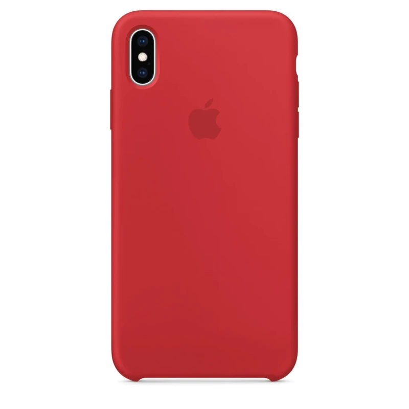 Оригинален гръб Apple Silicone Cover за iPhone XS Max - Червен, MRWH2ZM/A