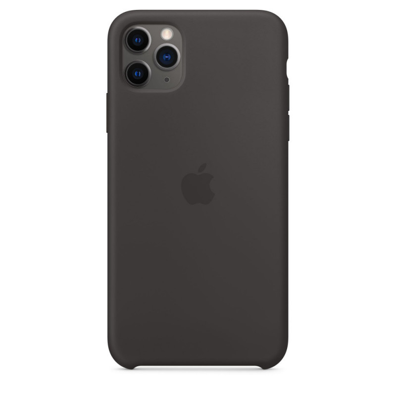 Оригинален гръб Apple Silicone Cover за iPhone 11 Pro Max - Черен, MX002ZE/A