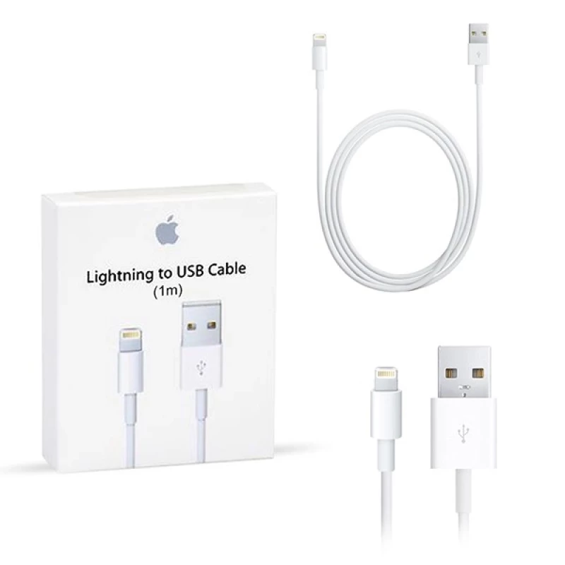Data кабел Apple Lightning /USB Data Cable 1m  - Бял, MXLY2ZM/A