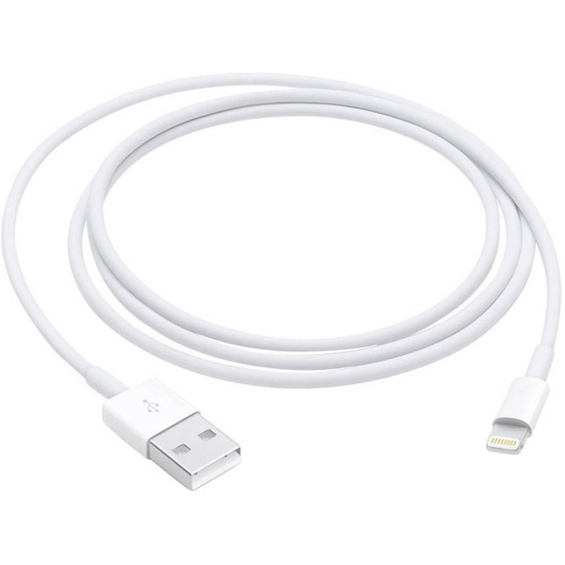 Data кабел Apple Lightning /USB Data Cable 1m  - Бял, MXLY2ZM/A