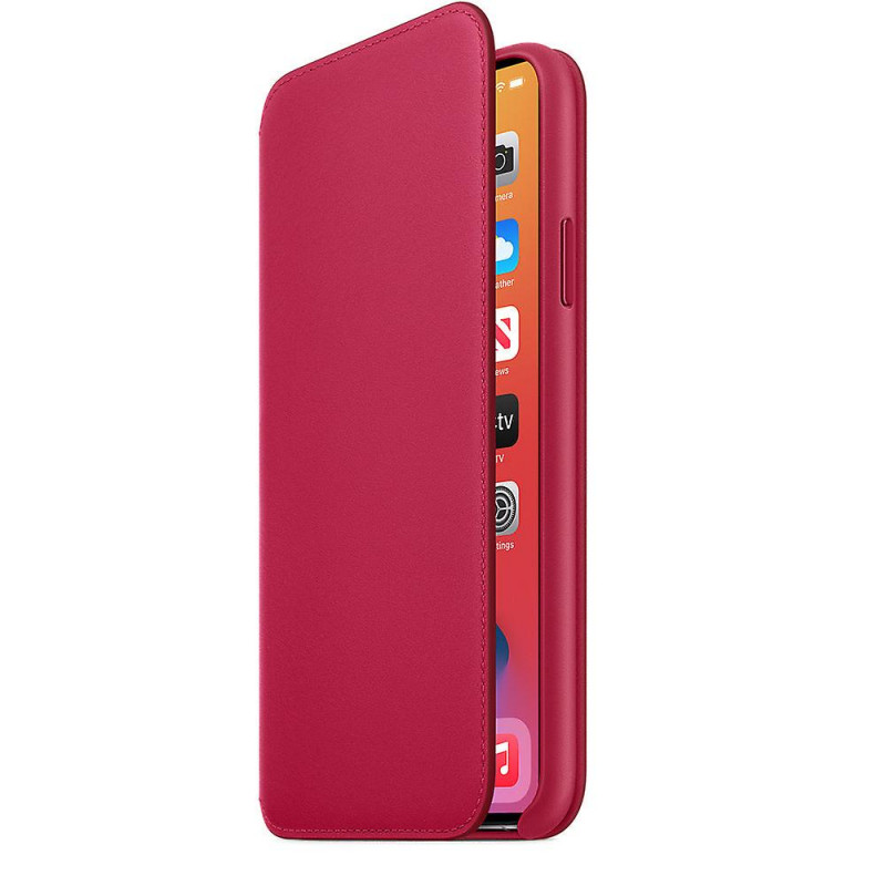 Оригинален калъф Apple Leather Folio Case за iPhone 11 Pro Max - Raspberry, MY1N2ZM/A - iPhone 11 Pro Max | Phoneplay.bg