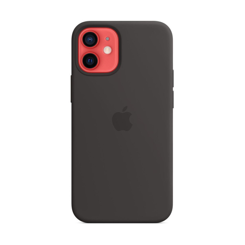 Оригинален гръб Apple за iPhone 12 mini, MagSafe, Leather Cover,  Черен, MHKA3ZE/A