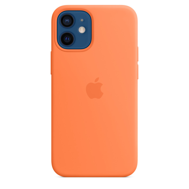 Оригинален гръб  Apple за iPhone 12 Mini, Silicone Magsafe Cover, Оранжев, MHKN3ZM/A