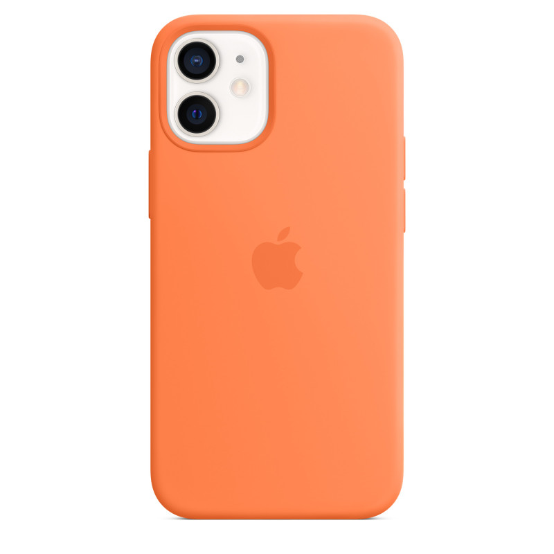 Оригинален гръб  Apple за iPhone 12 Mini, Silicone Magsafe Cover, Оранжев, MHKN3ZM/A