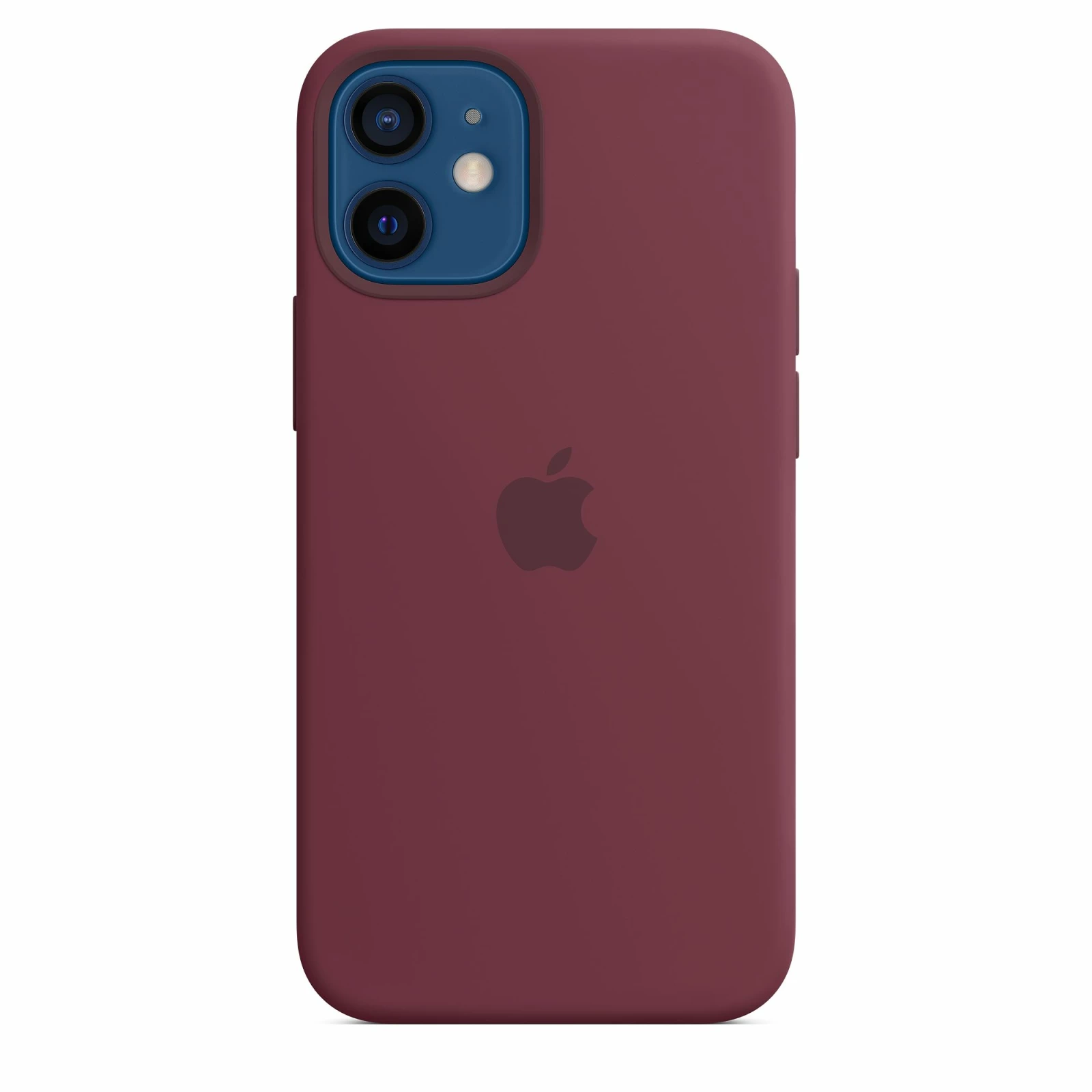 Оригинален гръб Apple Silicone Magsafe Cover за iPhone 12 Mini - Plum, MHKQ3ZM/A