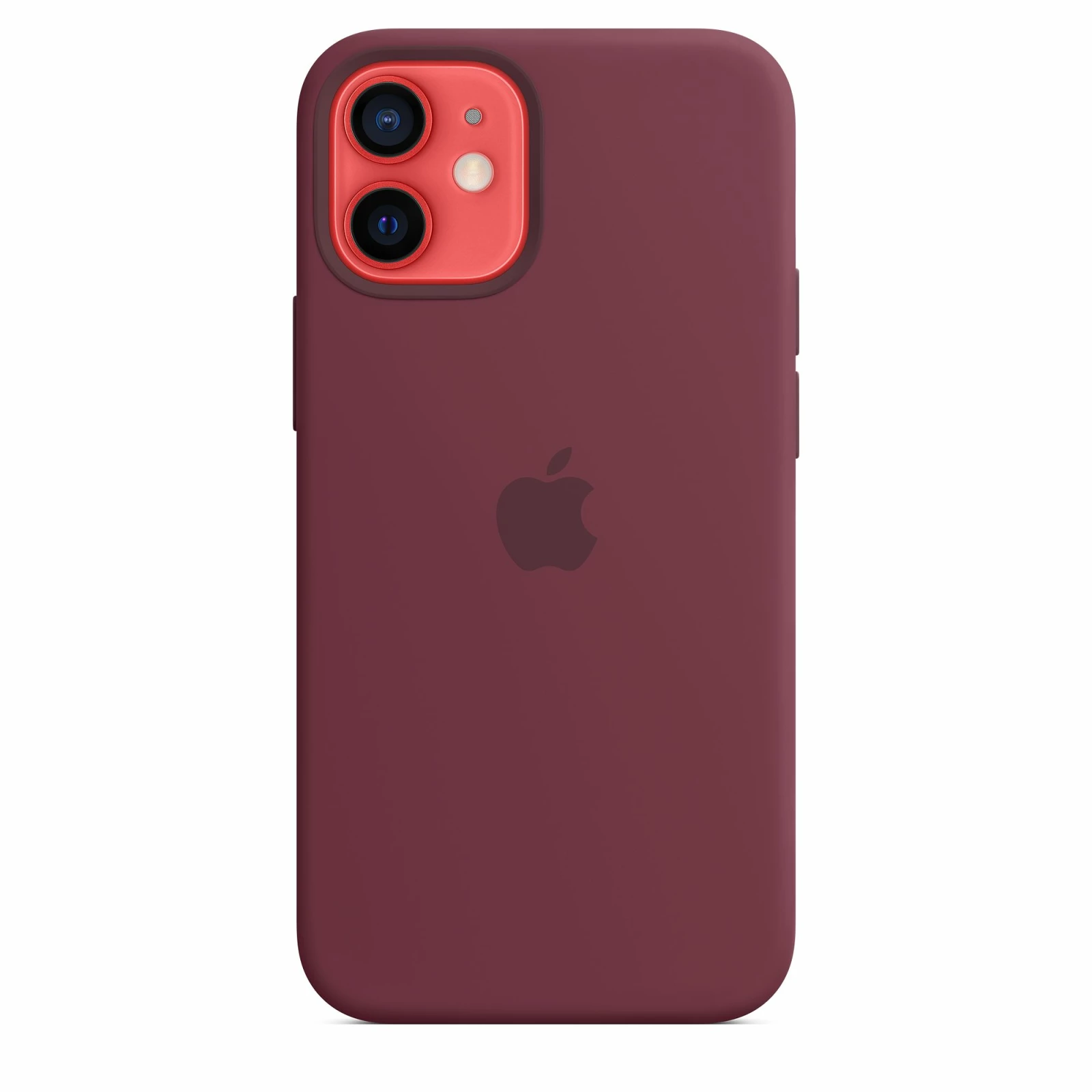 Оригинален гръб Apple Silicone Magsafe Cover за iPhone 12 Mini - Plum, MHKQ3ZM/A