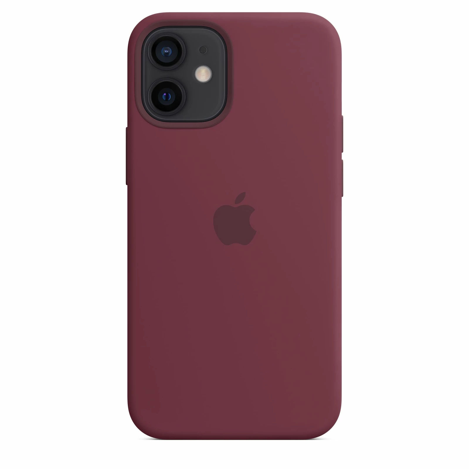 Оригинален гръб Apple Silicone Magsafe Cover за iPhone 12 Mini - Plum, MHKQ3ZM/A