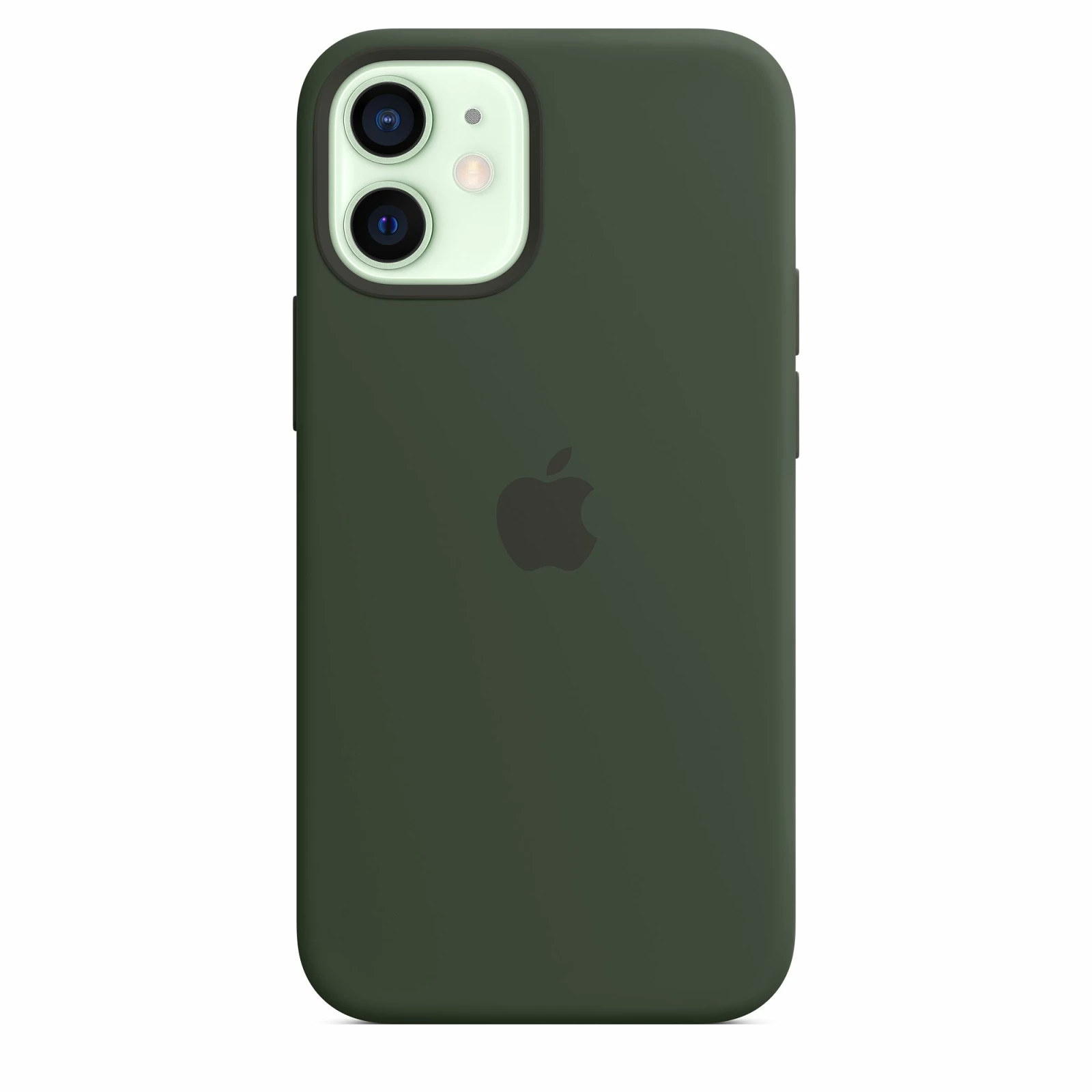 Оригинален гръб Apple за iPhone 12 Mini, Silicone Magsafe Cover, Тъмно зелен, MHKR3ZM/A