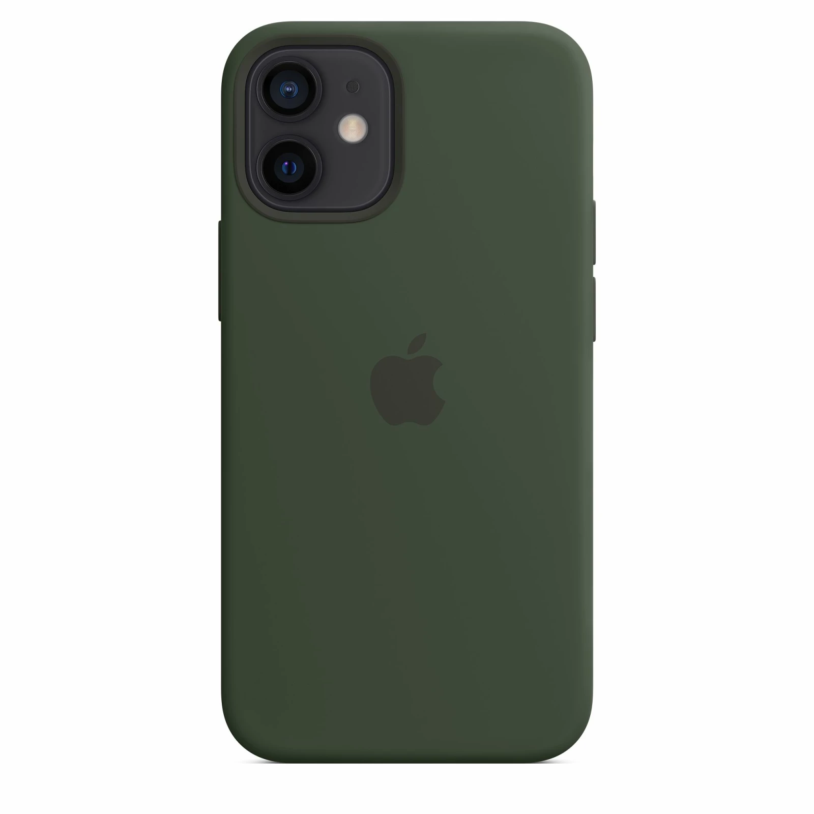 Оригинален гръб Apple за iPhone 12 Mini, Silicone Magsafe Cover, Тъмно зелен, MHKR3ZM/A