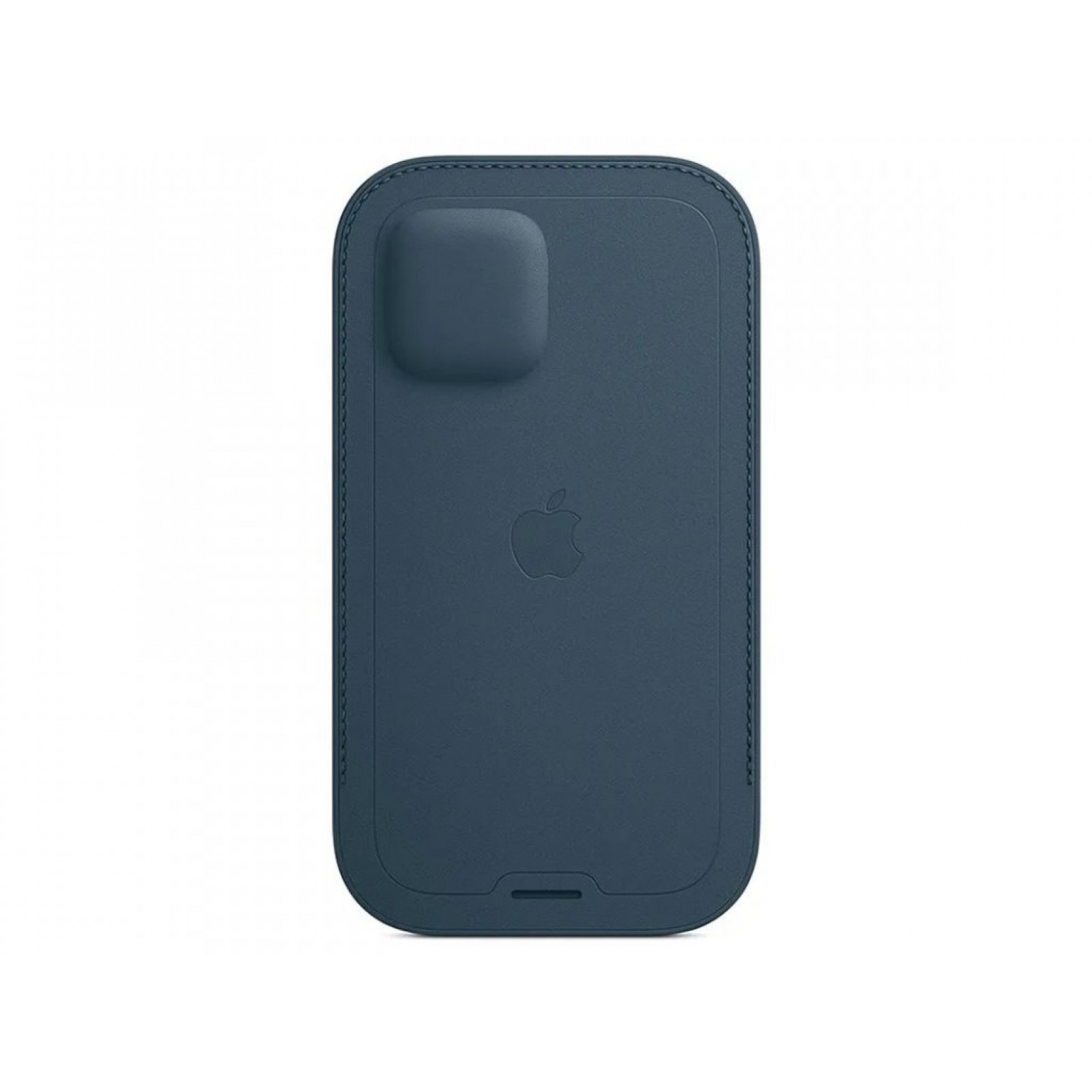 Оригинален калъф Apple Leather Sleeve MagSafe Cover за iPhone 12/12 Pro - Син, MHYD3ZE/A