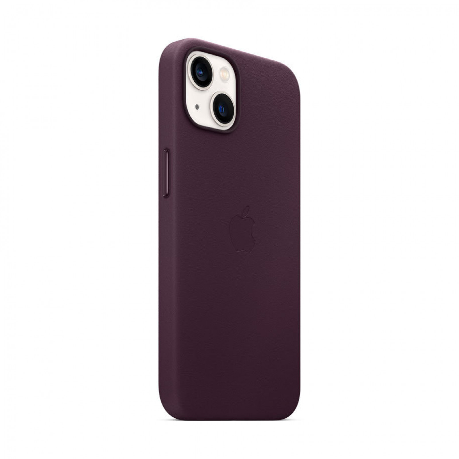 Оригинален гръб Apple Leather Case with MagSafe за iPhone 13/14  - Dark Cherry, MM143ZM/A