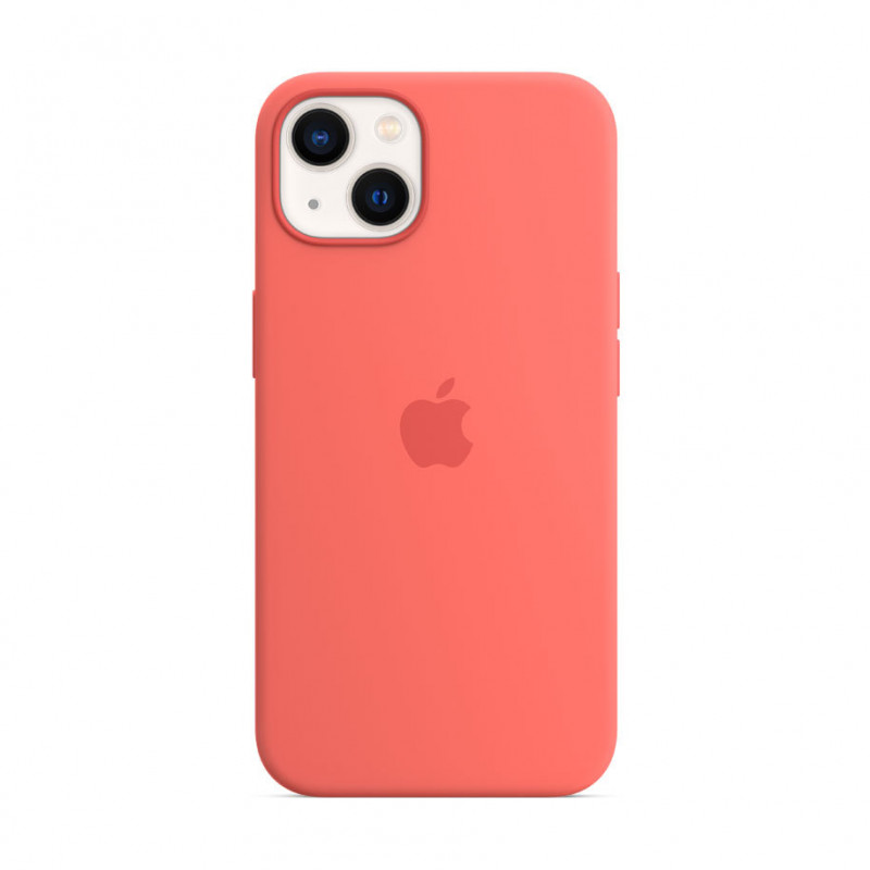 Оригинален гръб Apple Silicone Magsafe Cover за iPhone 13/14 - Pink Pomelo, MM253ZM/A