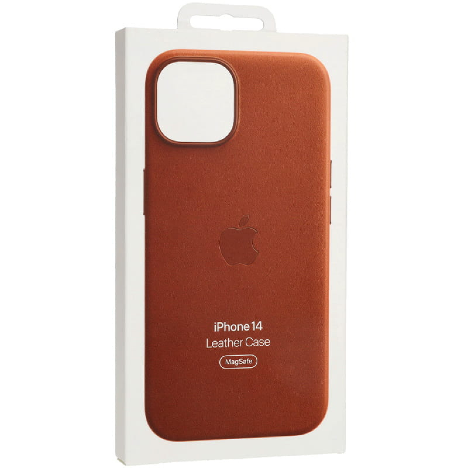 Оригинален гръб Apple Leather Magsafe Cover за iPhone 14 - Кафяв, MPP73ZM/A