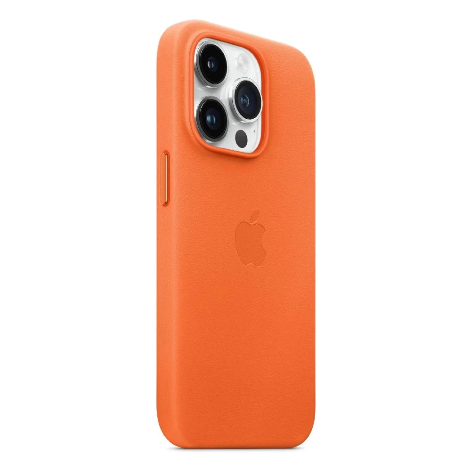 Оригинален гръб Apple за Iphone 14 Pro Leather Case with MagSafe - Orange