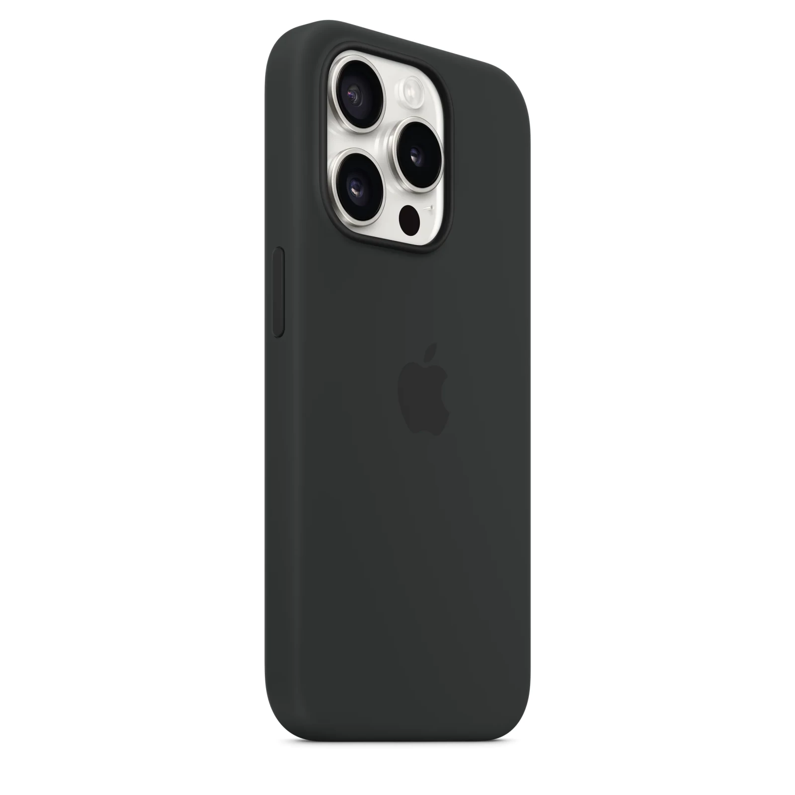 Оригинален гръб Apple Silicone Magsafe Cover за iPhone 15 Pro - Черен, MT1A3ZM/A