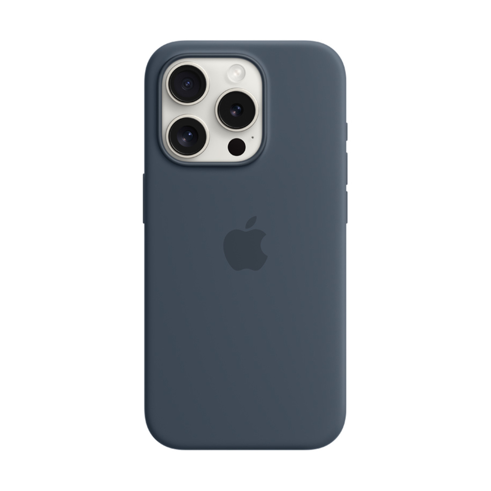 Ориринален гръб Apple Silicone Magsafe Cover за iPhone 15 Pro - Storm Blue, MT1D3ZM/A