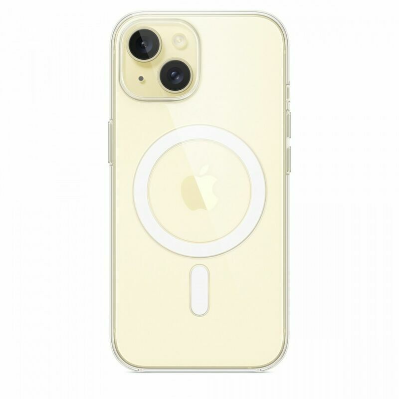 Оригинален гръб Apple за iPhone 15, Clear MagSafe Cover,Прозрачен, MT203ZM/A