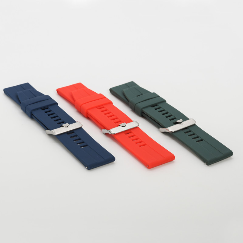 Каишки за Smart Watch 22mm, трио - Син,червен,зелен
