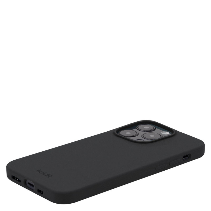 Гръб Holdit Silicone Case за iphone 15 Pro - Черен
