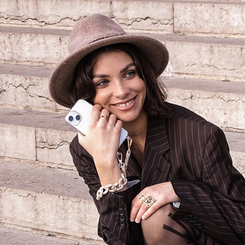 Огърлица за мобилен телефон  Zanae,Phone wristlaces, Turtle  Sand, S size, Многоцветен