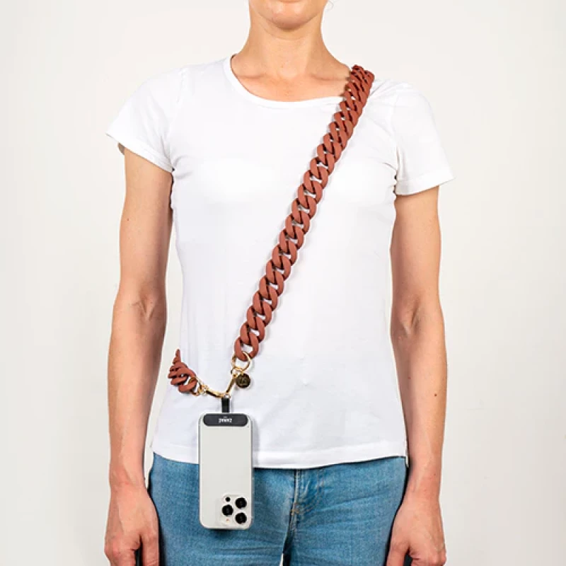 Огърлица за мобилен телефон Zanae, Phone Chain Necklaces, L размер, Maple syrup
